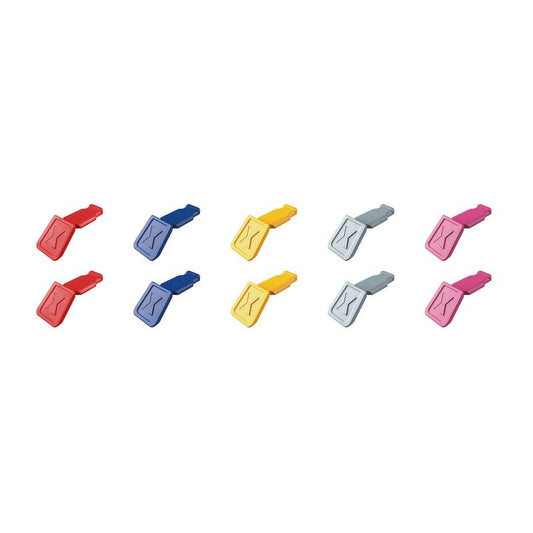 KNIPEX 00 61 10 C V01 ColorCode Clips Color Mix 1 (10 Pieces), 122mm DRA-25066