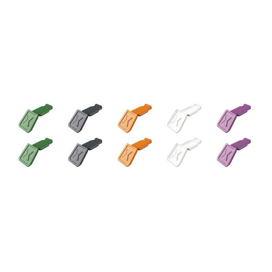 KNIPEX 00 61 10 C V02 ColorCode Clips Color Mix 2 (10 Pieces)  122 mm DRA-25073