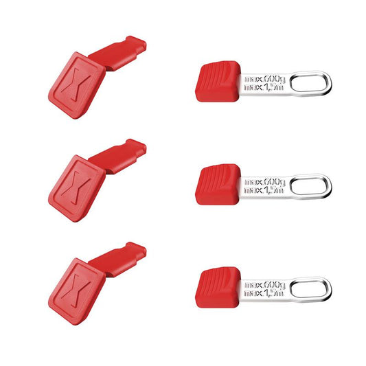 KNIPEX 00 63 06 TCR TetheredTool Clips + ColorCode Clips Red, 3 Pieces Each, 122mm DRA-25156
