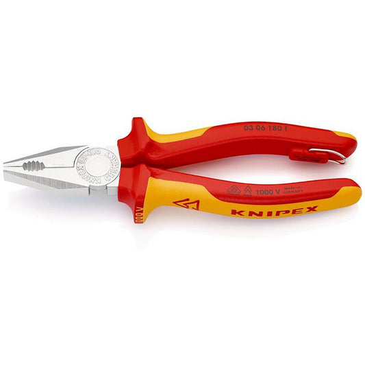 KNIPEX 03 06 180 T BK Combination Pliers, 180mm DRA-25157