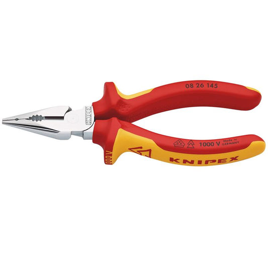 KNIPEX 08 26 145 SB VDE Needle-Nose Combination Pliers,145mm DRA-25158