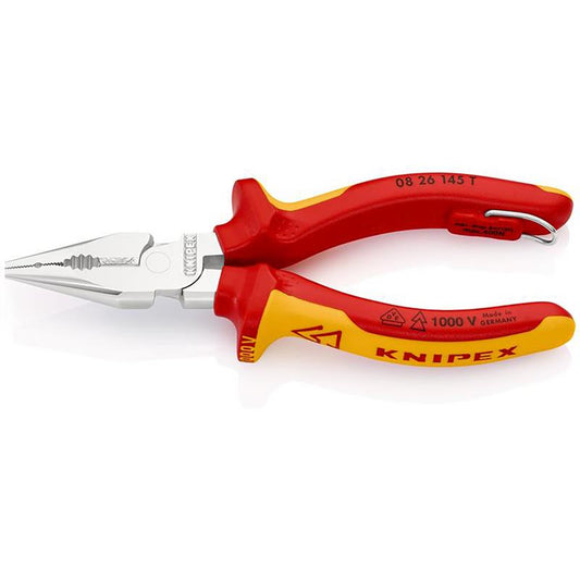 KNIPEX 08 26 145 T BK Needle-Nose Combination Pliers, 145mm DRA-25159
