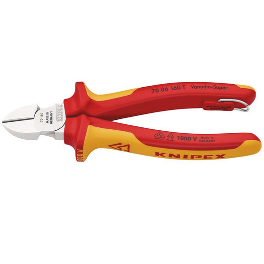KNIPEX 70 06 160 T VDE Diagonal Cutter, 160mm DRA-25341