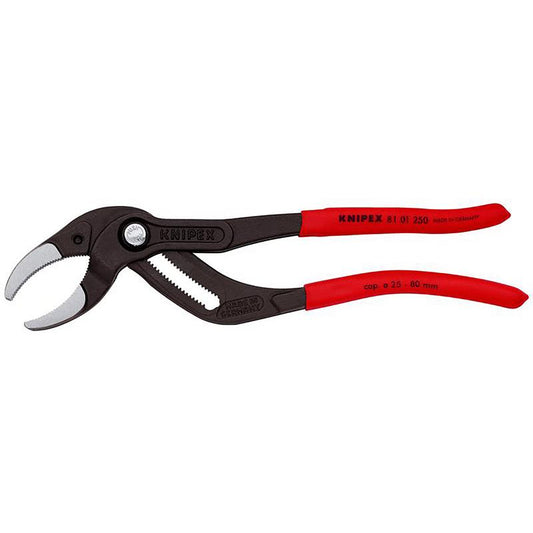 KNIPEX 81 01 250 SB Siphon and Connector Pliers, 250mm (self-service card/blister) DRA-25655