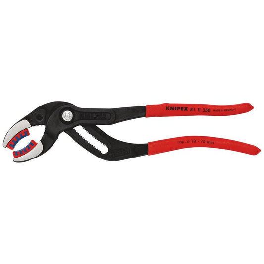 KNIPEX 81 11 250 SB Siphon and Connector Pliers, 250mm (self-service card/blister) DRA-25716