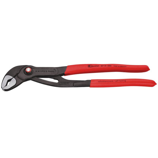 KNIPEX 87 21 300 SB Cobra QuickSet High-Tech Water Pump Pliers, 300mm DRA-26005