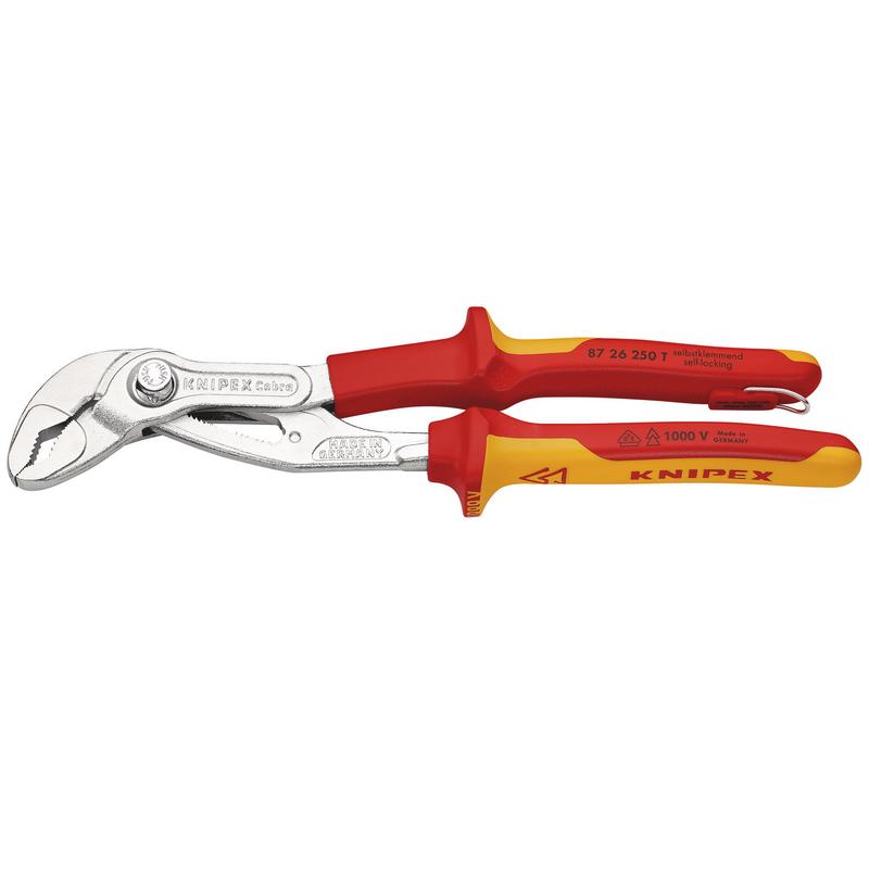 KNIPEX 87 26 250 T BK Cobra VDE High-Tech Water Pump Pliers, 250mm DRA-26007