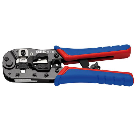 KNIPEX 97 51 13 SB Crimping Pliers for RJ45 Western plugs, 190mm DRA-26139
