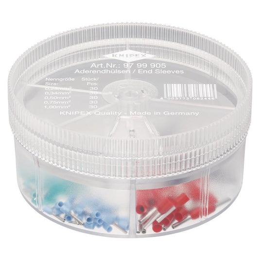 KNIPEX 97 99 905 Assortment Boxes with 150 Wire Ferrules DRA-26152