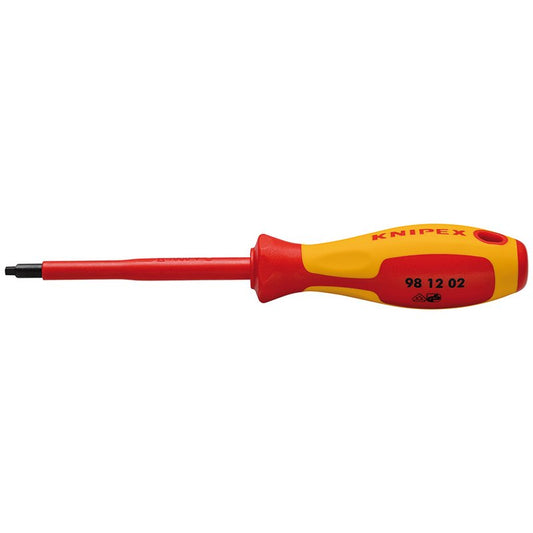 KNIPEX 98 12 02 VDE Insulated Robertson Screwdriver, R2 DRA-27028