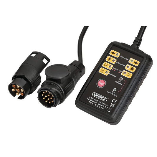 Draper CAN Bus 13 and 7-Pin Towbar Socket Tester DRA-27198