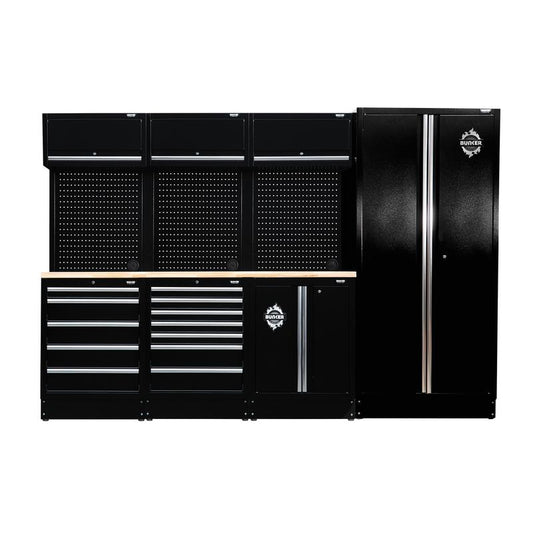 Draper BUNKER 15 Piece Modular Storage Combo with Worktop, 2955mm DRA-27203