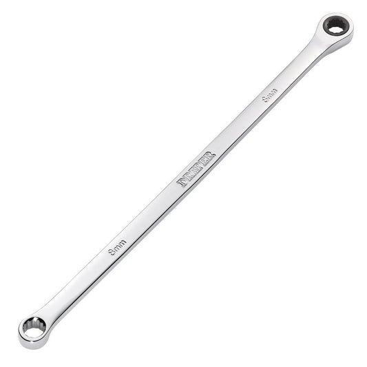Draper HI-TORQ Metric Extra-Long Double Ring Ratchet Spanner, 8mm DRA-27765
