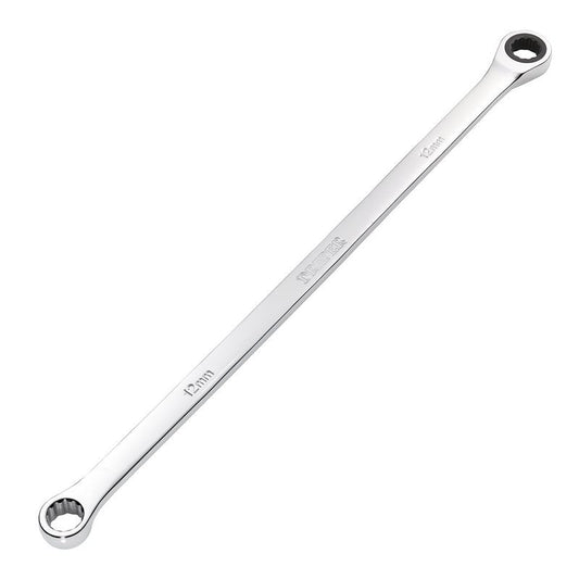 Draper HI-TORQ Metric Extra-Long Double Ring Ratchet Spanner, 12mm DRA-27767