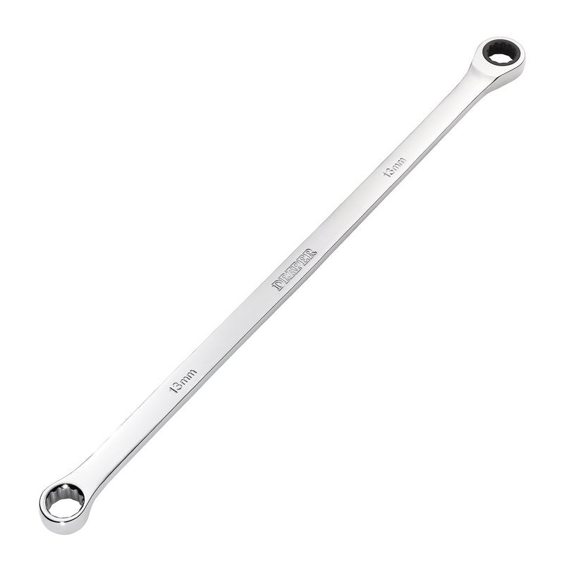 Draper HI-TORQ Metric Extra-Long Double Ring Ratchet Spanner, 13mm DRA-27769
