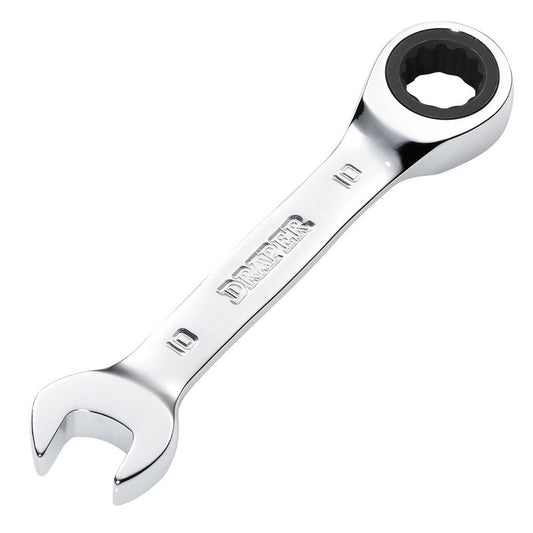 Draper HI-TORQ Metric Stubby Ratchet Combination Spanner, 10mm DRA-27865