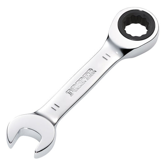 Draper HI-TORQ Metric Stubby Ratchet Combination Spanner, 11mm DRA-27866