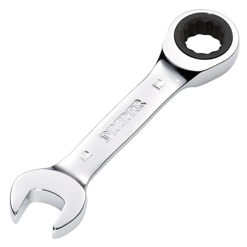 Draper HI-TORQ Metric Stubby Ratchet Combination Spanner, 12mm DRA-27890