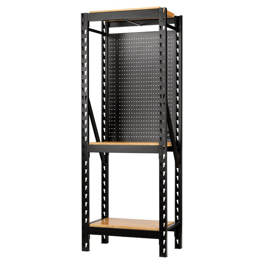 Draper BUNKER 17 Piece Modular 3 Tier Racking with Hardwood Shelving and Pegboards, 750mm DRA-27892