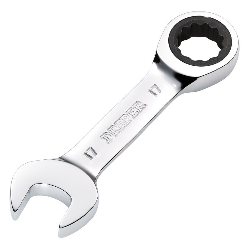 Draper 17MM STUBBY RATCHETING SPANNER DRA-27914