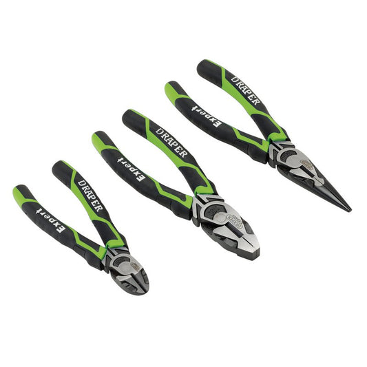 Draper Expert High Leverage Plier Set, Green (3 Piece) DRA-28035