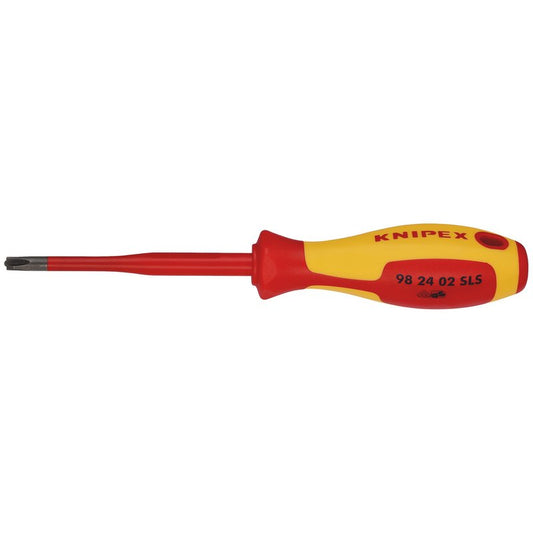 KNIPEX 98 24 02 SLS VDE Insulated Plus/Minus Screwdriver, PH/S2 x 100mm DRA-28056