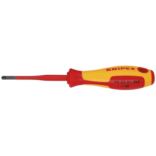 KNIPEX 98 25 01 SLS VDE Insulated Plus/Minus Pozidriv Screwdriver, PZ/S1 x 80mm DRA-28057