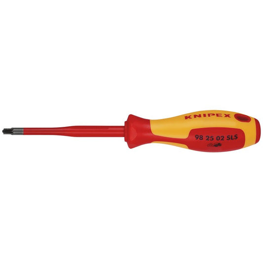 KNIPEX 98 25 02 SLS VDE Insulated Plus/Minus Pozidriv Screwdriver, PZ/S2 x 100mm DRA-28058