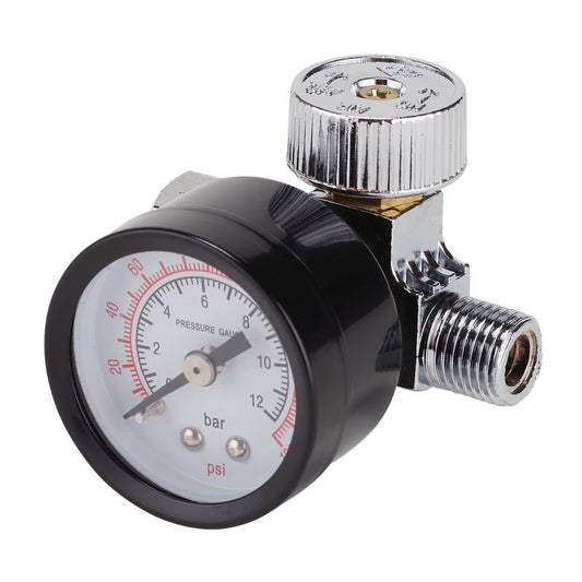 Draper 1/4" BSP On-Gun Air Regulator and Gauge, 180psi DRA-28379