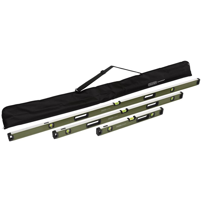 Draper Expert Box Spirit Level with Handle Set (3 Piece) DRA-29006