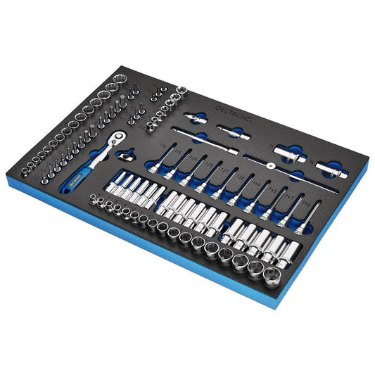 Draper BUNKER Socket Set, 3/8" Sq. Dr. in EVA Foam Inlay DRA-29445