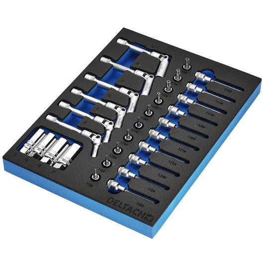 Draper BUNKER Spark and Glow Plug Set in EVA Foam Inlay, 3/8" (20 Piece) DRA-29713
