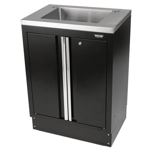 Draper BUNKER Modular Floor Cabinet with Sink, 2 Door, 680mm DRA-31034