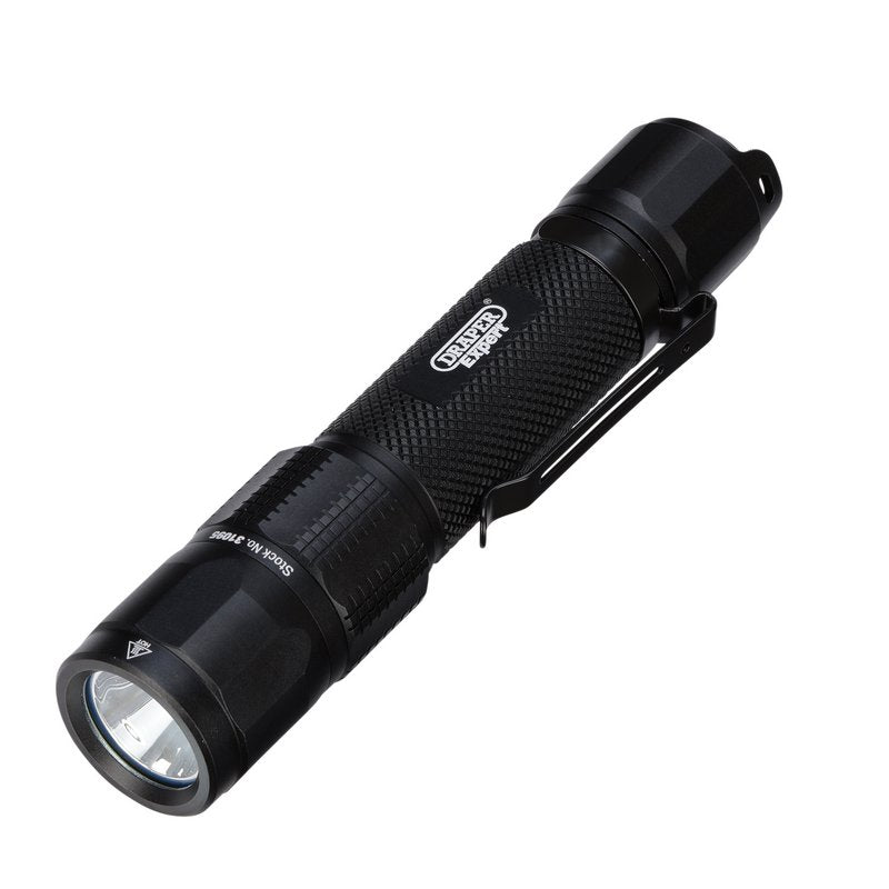 Draper Expert SMD LED USB Rechargeable High Performance Torch, 12W, 1200 Lumens, USB-C Cable Supplied DRA-31095