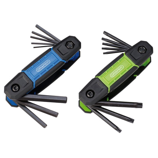 Draper TX-STAR and Metric Folding Hex Key Set (16 Piece) DRA-31269