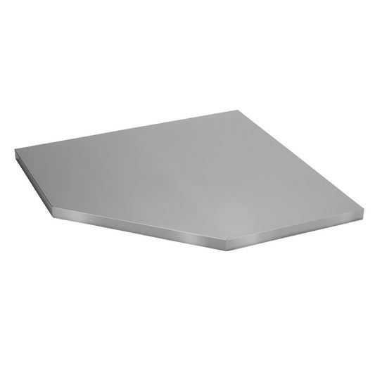 Draper BUNKER Modular Stainless Steel Worktop for Corner Cabinet, 865mm DRA-33203