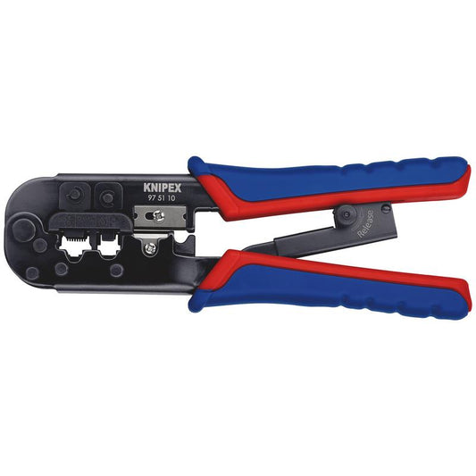 KNIPEX 97 51 10 SB Crimping Pliers for Western Plugs,190mm DRA-34060