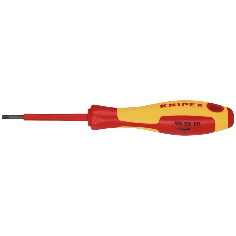 KNIPEX 98 26 10 VDE Insulated Torx Screwdriver, TX10 x 60mm DRA-34658