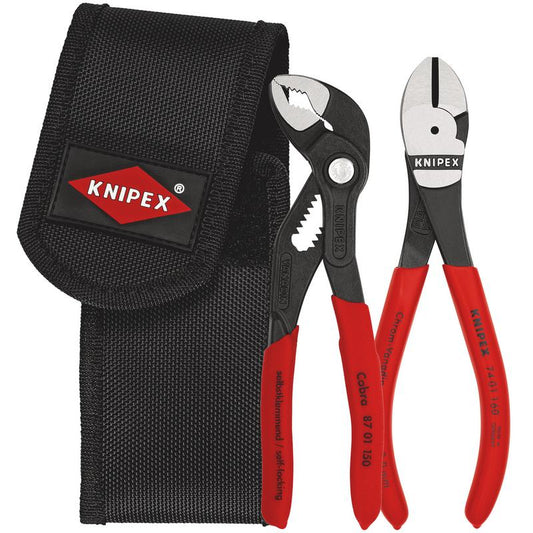 KNIPEX 00 20 72 V02 Mini Pliers Set In Belt Tool Pouch DRA-54230