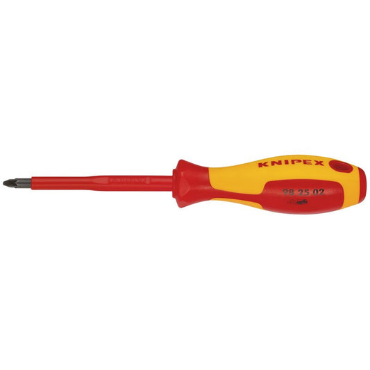 KNIPEX 98 25 02 VDE Insulated  Pozidriv Screwdriver, PZ2 x 100mm DRA-57557