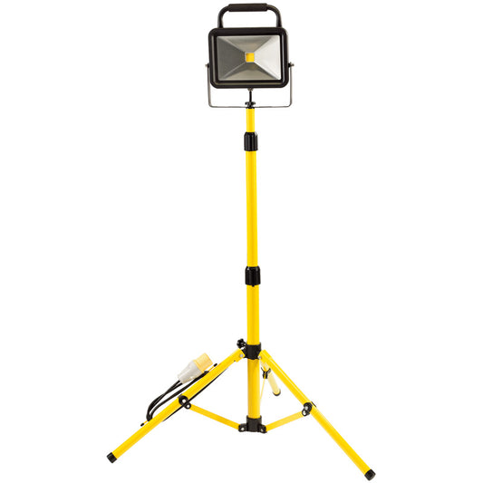 Draper 50W 110V COB LED Work Light with Tripod - 6,500 Lumens DRA-66054