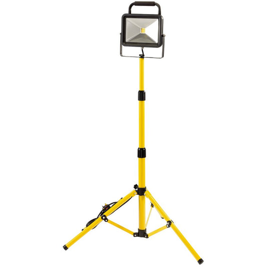 Draper 230V COB LED Slimline Worklight with Tripod, 50W, 6,500 Lumens - Discontinued DRA-66055