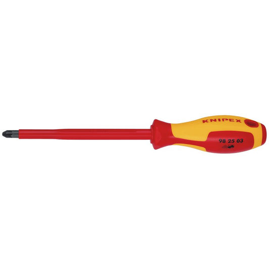 KNIPEX 98 25 03 VDE Insulated Pozidriv Screwdriver, PZ3 x 150 mm DRA-69668