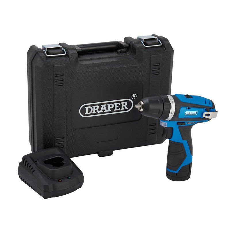 Draper 12V Drill Driver, 1 x 1.5Ah Battery, 1 x Fast Charger DRA-70328