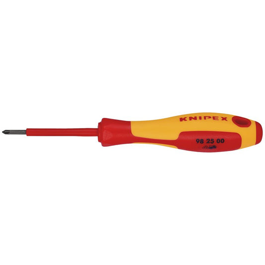 KNIPEX 98 25 00 VDE Insulated Pozidriv Screwdriver, PZ0 x 60mm DRA-76807