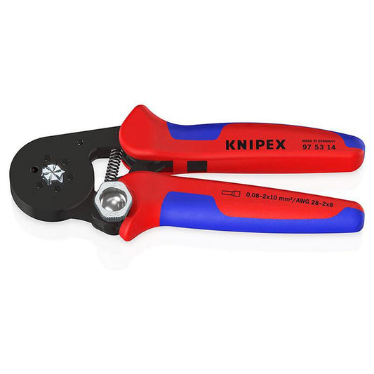 KNIPEX 97 53 14 SB Self- Adjusting Crimping Pliers, 2 x 10 mm&sup2;, 180mm DRA-87800