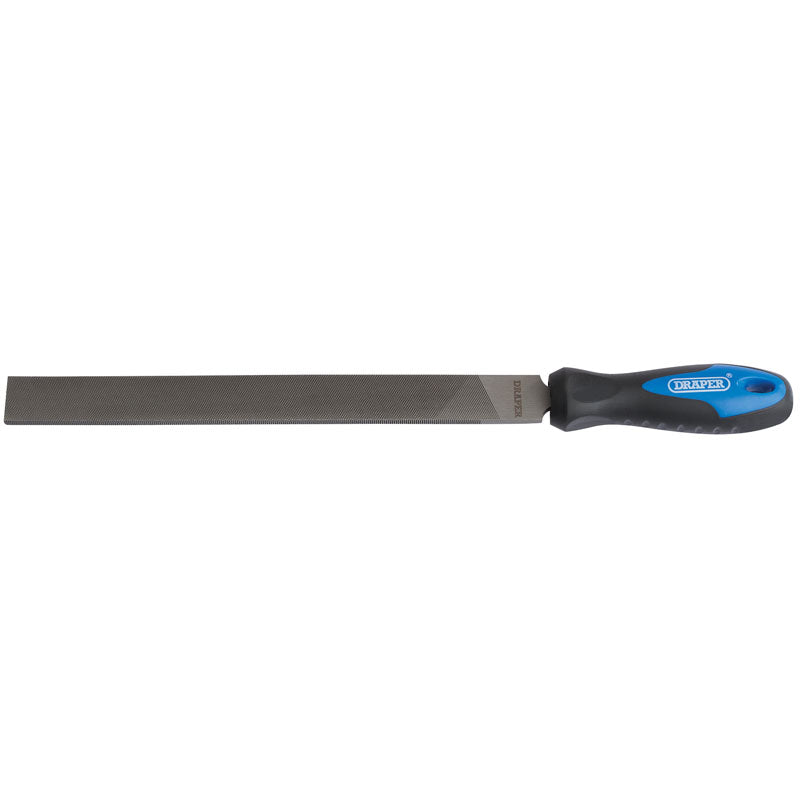 Draper Soft Grip Engineer's Hand File and Handle, 250mm DRA-00007