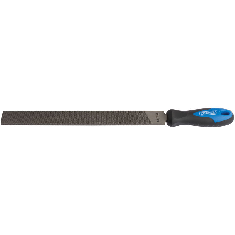 Draper Soft Grip Engineer's Hand File and Handle, 300mm DRA-00008