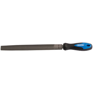 Draper Soft Grip Engineer's Half Round File and Handle, 250mm DRA-00010