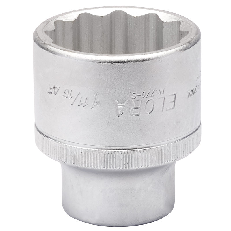 Elora Bi-Hexagon Socket, 1.11/16" 3/4" Sq. Dr. DRA-00583